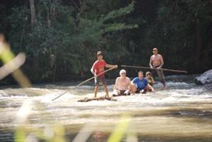 Bamboo rafting on the Mae Wang stream, Buddy Tours, Chiang Mai