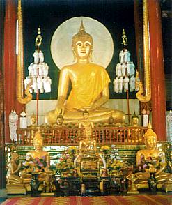 Buddha Image, Wat Pan Tao, Chiang Mai, Thailand