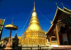 Wat Phrathat Haripunchai in Lamphun, Thailand