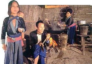 Hmong Familie in Chiang Mai