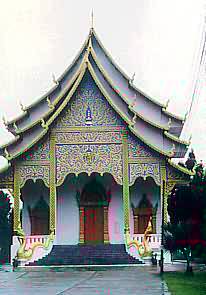 Viharn in Chiang Mai, Thailand