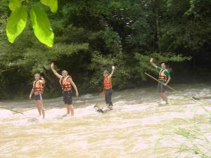 Bamboo rafting