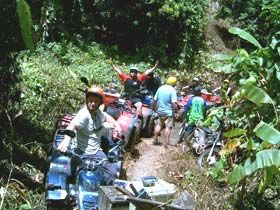 Atv tour - offroad on the jungle trail, Chiang Mai, Thailand 