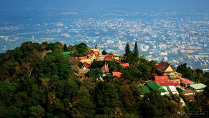 View on Wat Doi Suthep temple