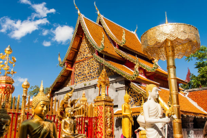 Viharn of Wat Doi Suthep temple