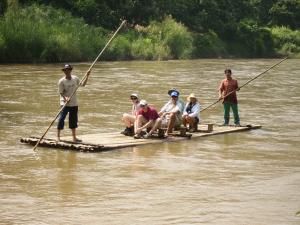 Bamboo rafting on the Mae Taeng River in