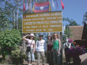 Village in Laos opposite Chiang Rai