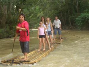 Bamboo rafting, Buddy Tours Chiang Mai, Thailand