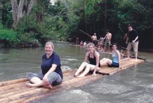 Bamboo rafting