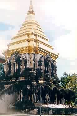 Chedi at Wat Chiang Man, Chiang Mai, Thailand