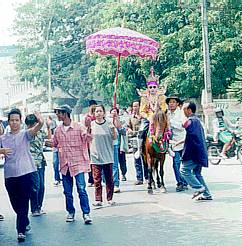 Cristal Son on a Parade in Chiang Mai