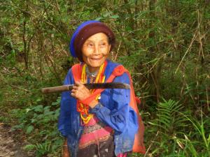 Old hilltribe woman