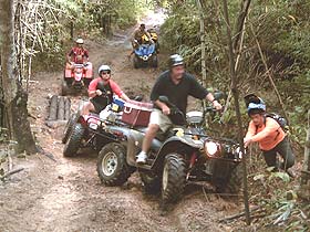 Atv tour - offroad on the jungle trail, Chiang Mai, Thailand 