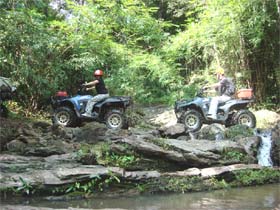 Atv tour - offroad on the jungle trail, Chiang Mai, Thailand 