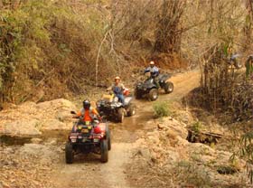 Atv tour - offroad on the jungle trail, Chiang Mai, Thailand 