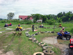 Atv tour - the practise track, Chiang Mai, Thailand 