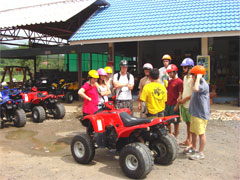 Atv tour safety briefing, Chiang Mai, Thailand 