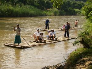 Bamboo rafting