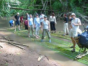 Bamboo rafting