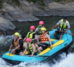 Whitewater rafting